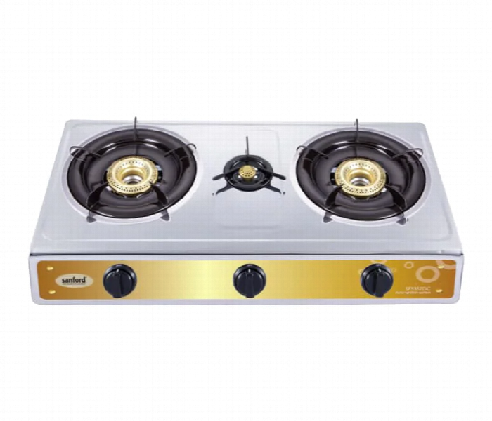 Sanford Sf5357Gc A Stainless Steel Triple Burner Gas Stove - Zoom Image 1