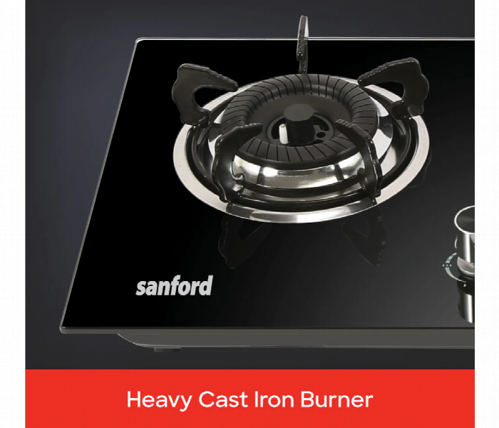 Sanford Sf5403Gc 2 Burner Glass Top Gas Stove With Pulse Ignition - Zoom Image 4