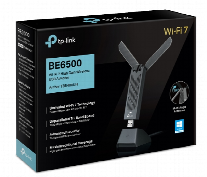 Archer Tbe400Uh Be6500 Wi Fi 7 High Gain Wireless Usb Adapter - Zoom Image 8
