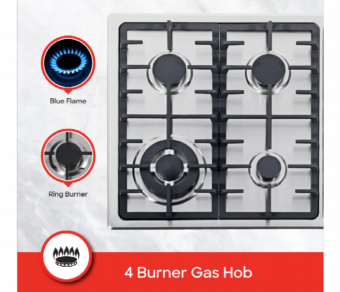 Sanford Sf5455Gh Bs 4 Burner Gas Stove With Auto Ignition And Cast Iron Support - Zoom Image 3