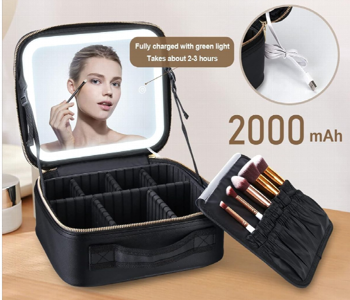 Led Makeup Mirror Handheld Makeup Box - Zoom Image 5