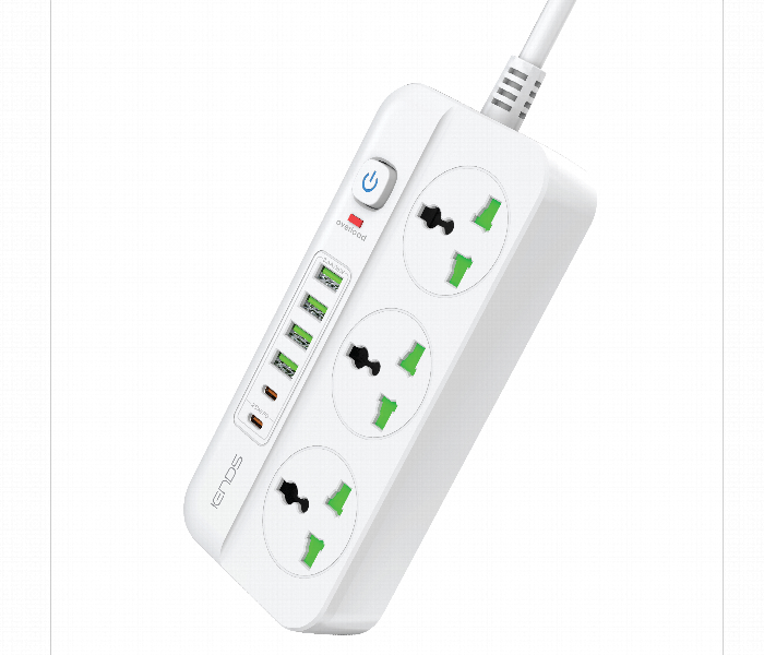 Iends Universal Power Socket White Ad3597 - Zoom Image