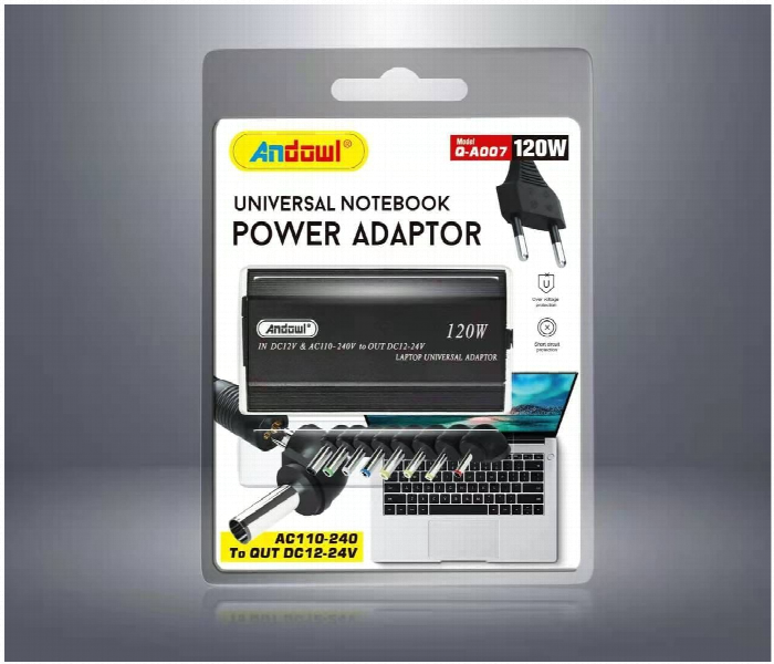 Andowl Notebook Adapter Plug Uk Type Q A007 - Zoom Image
