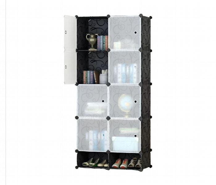 Portable Diy Plastic Wardrobe Cabinet - Zoom Image 1