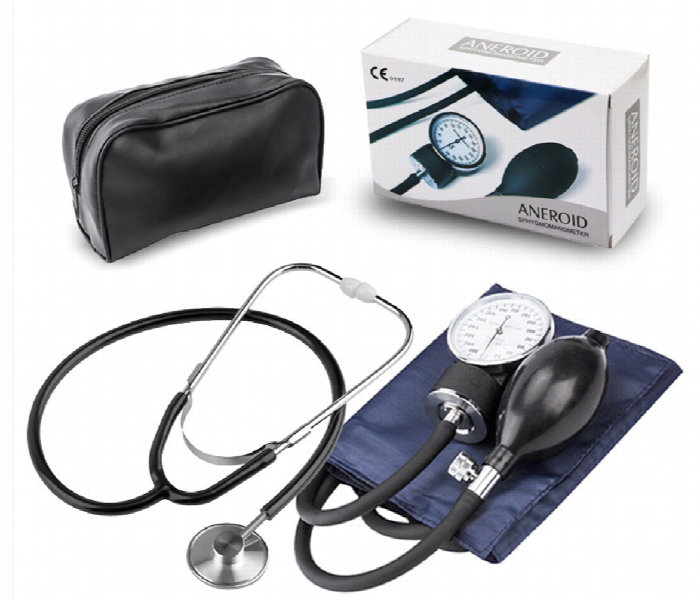 Aneroid Sphygmomanometer With Stethoscope - Zoom Image