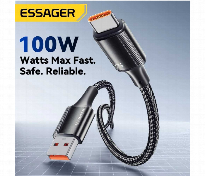 Essager Data Usb Type C Fast Charging Braided 100W - Zoom Image 2