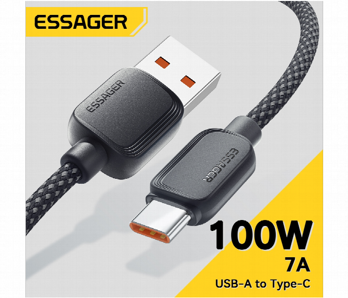 Essager Data Usb Type C Fast Charging Braided 100W - Zoom Image 1