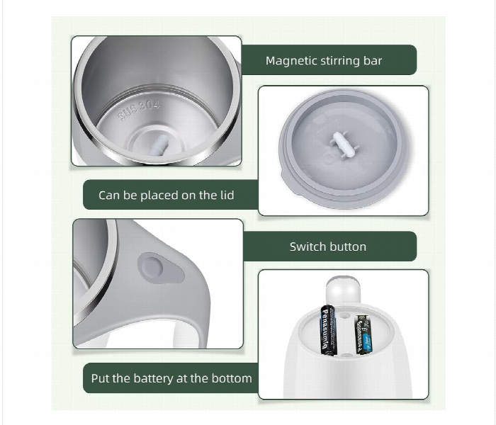 Dtm 630 Multifunctional Magnetized Stirring Cup White - Zoom Image 6