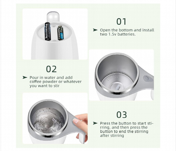 Dtm 630 Multifunctional Magnetized Stirring Cup White - Zoom Image 5