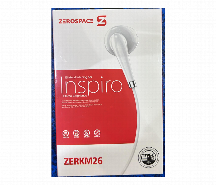 Zerospace Type C Stereo Earphones Zerkm26 - Zoom Image 2