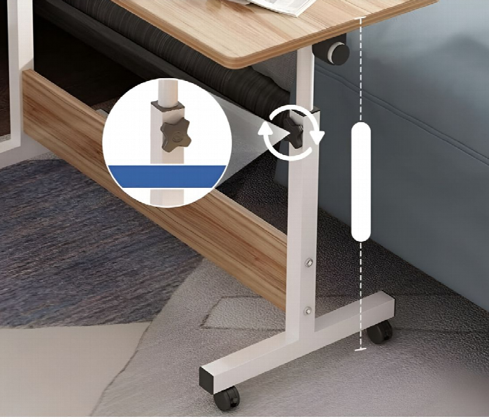 Adjustable Rolling Laptop Desk - Zoom Image 3