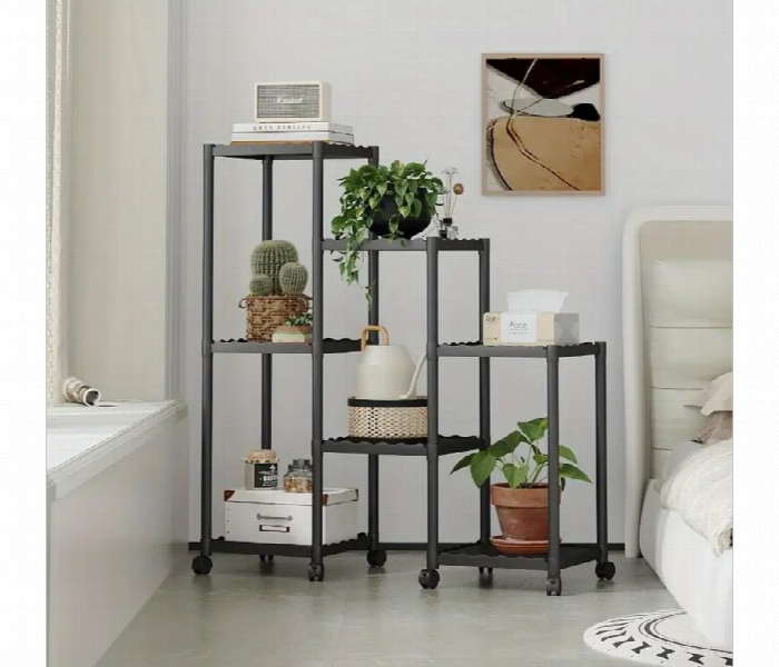 Durable Multifunctional Storage Flower Rack - Zoom Image 2
