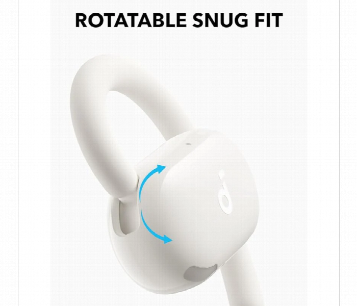 Soundcore v20i | bluetooth 5. 4 | open-ear | 16 mm | ip55 | 36h | bele | slušalke 3 Soundcore v20i bele slušalke z nastavljivim vrtljivim ušesnim lokom