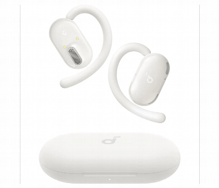 Soundcore v20i | bluetooth 5. 4 | open-ear | 16 mm | ip55 | 36h | bele | slušalke 1 Soundcore v20i bele bluetooth open-ear slušalke z belim polnilnim etuijem