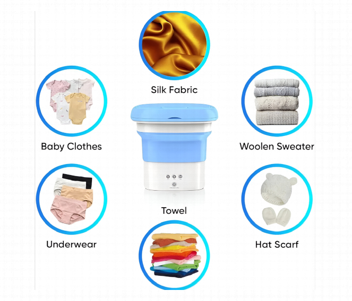 Portable 8L Mini Foldable Washing Machine - Zoom Image 4