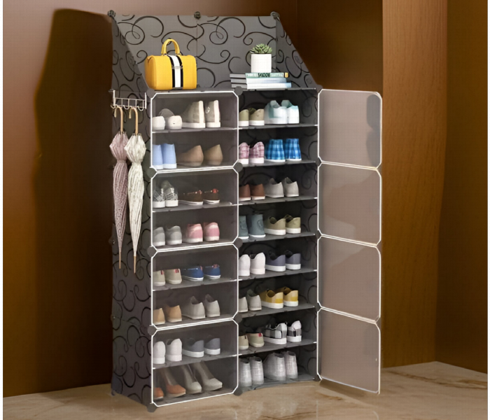 Shoe Rack With 2 Column 9 Layer  And 8 Doors - Zoom Image 1