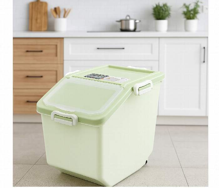 Modern Plastic Rice Storage Container - Zoom Image 1