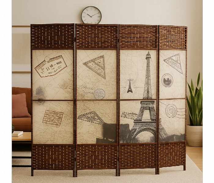 Graphics Designed Foldable Room Partition - Zoom Image 2