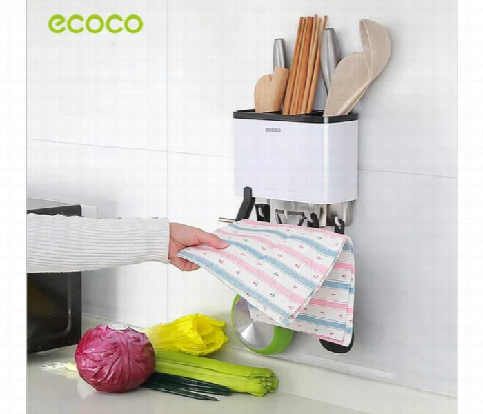 Ecoco Wall Mounted Utensil Storage Rack - Zoom Image 2