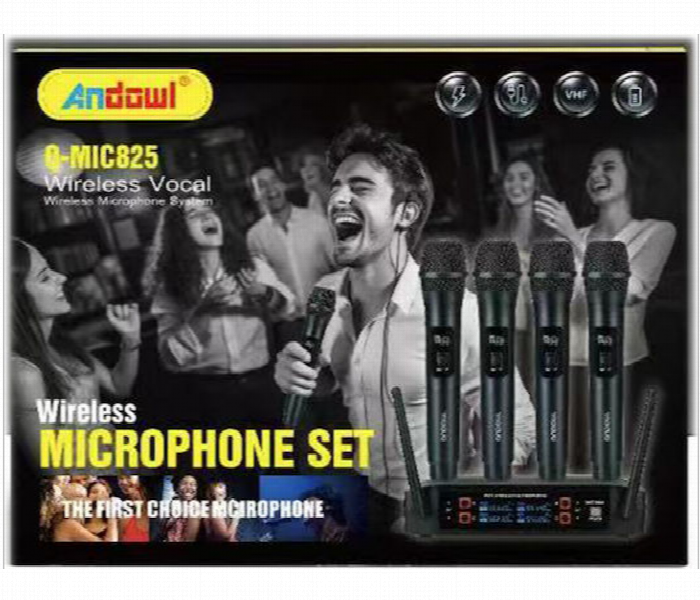 Andowl 4 Wireless Microphone Set Qmic825 - Zoom Image 2