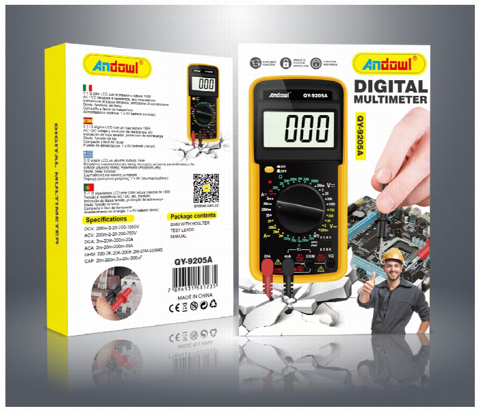 Andowl Qy9205A Digital Multimeter - Zoom Image 1