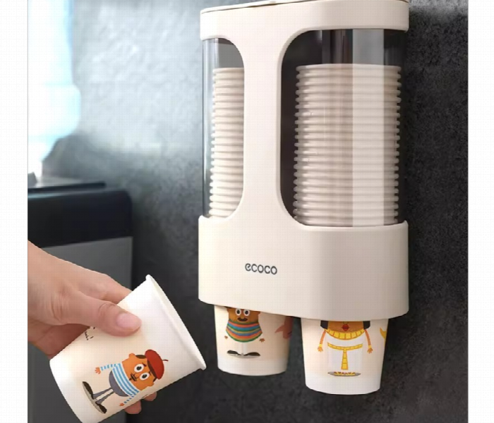 Ecoco Wall Mount Disposable Paper Cup Holder Dispenser - Zoom Image 4
