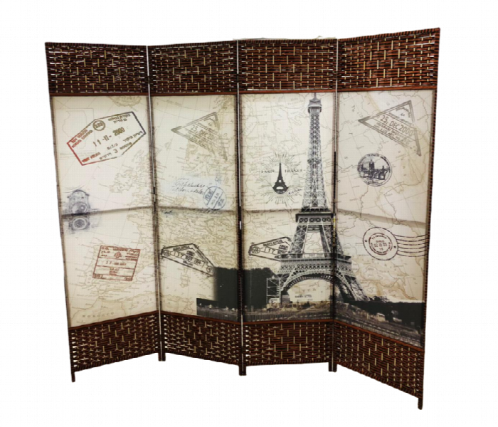 Graphics Designed Foldable Room Partition 180 X 200Cm - Zoom Image 5