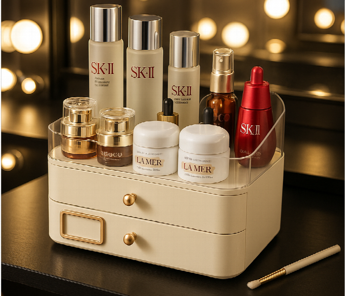Cosmetic Storage Box Drawer Multi Functional Vanity Organizer - Zoom Image 3