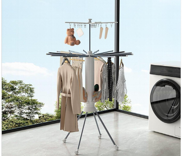 Octopus Foldable Clothes Drying Rack  Double Tier With Wheels - Zoom Image 4
