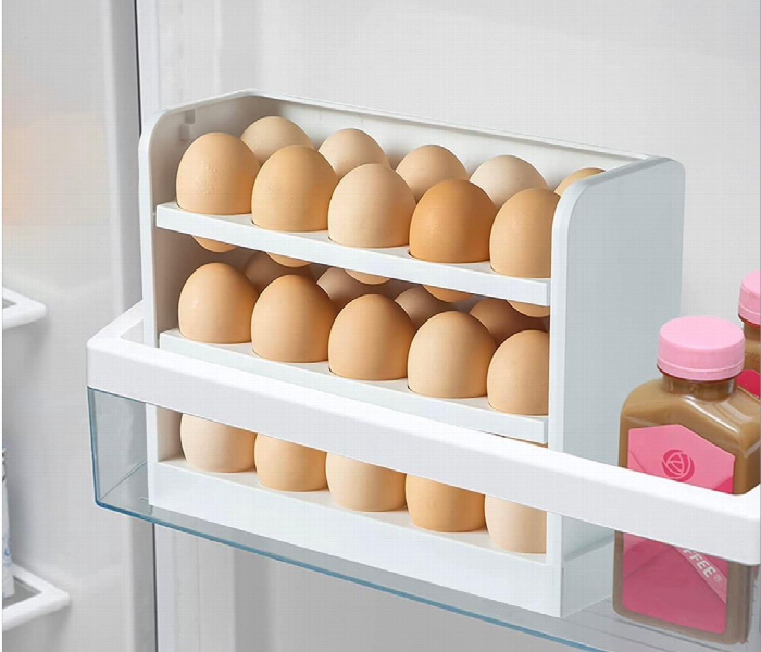 Egg Storage Box 3 Layer Pull Out Refrigerator Organizer - Zoom Image 2