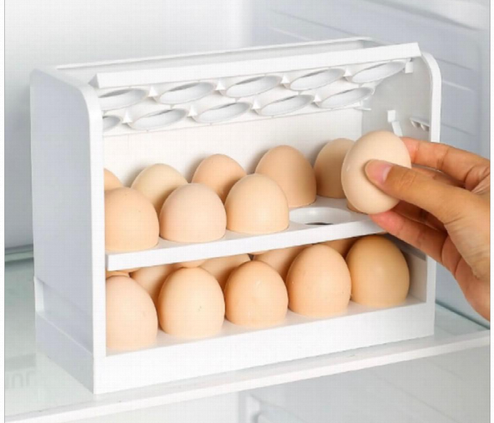 Egg Storage Box 3 Layer Pull Out Refrigerator Organizer - Zoom Image 4