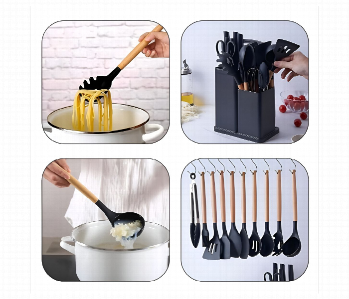 Kitchenware Set 19 Piece  Black - Zoom Image 4