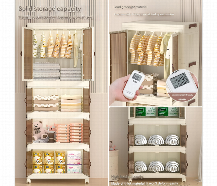 Rotatable And  Multifunctional Foldable Large Storage Wardrobe Cabinet - Zoom Image 4