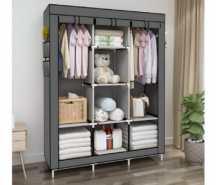 Diy Foldable Wardrobe Portable And Multi Section Storage - Zoom Image 1