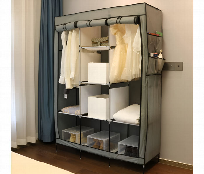 Diy Foldable Wardrobe Portable And Multi Section Storage - Zoom Image 2