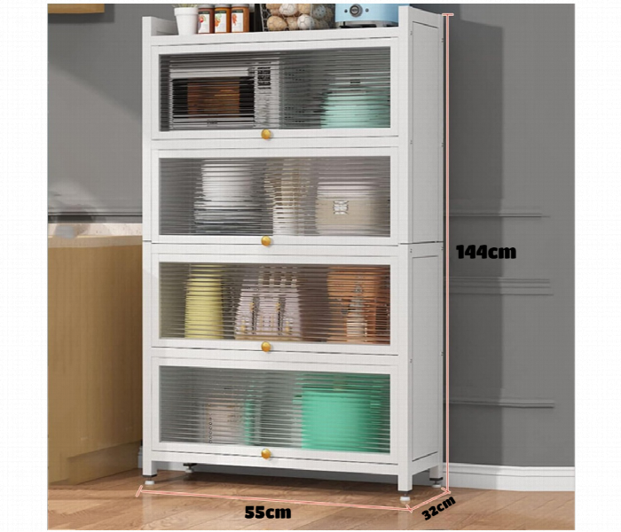 Multifunctional 4 Layer Storage Cabinet - Zoom Image 3