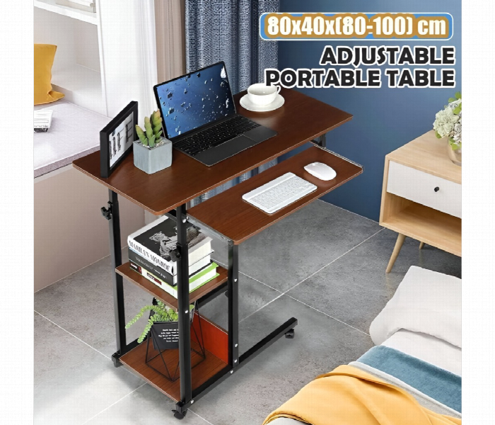 Laptop Table Shelves With Adjustable Keyboard Tray - Zoom Image 1