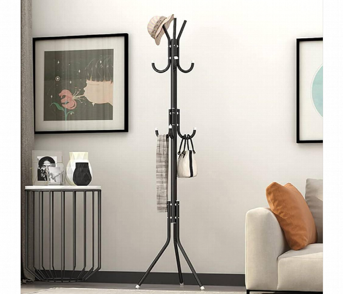 Durable Metal Coat Rack With 12 Hooks - Zoom Image 1