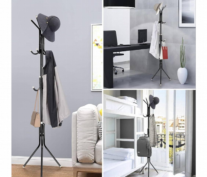 Durable Metal Coat Rack With 12 Hooks - Zoom Image 3