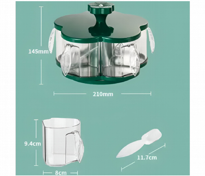 Kitchen Rotatable Seasoning Pot Spice Container - Zoom Image 4