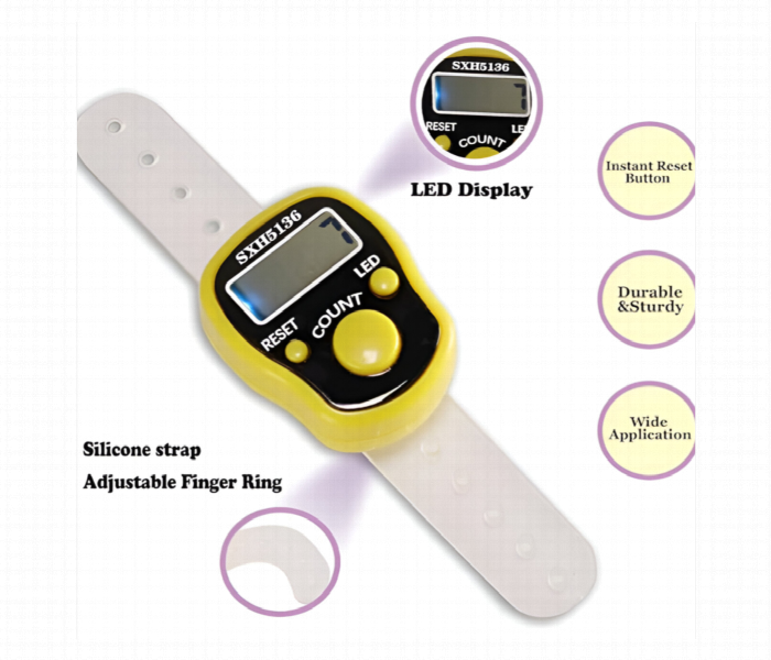 Finger Counter With Led Light  Electronic Ring Counter - Zoom Image 2