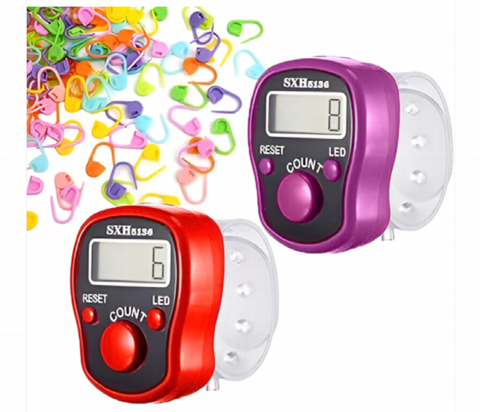 Finger Counter With Led Light  Electronic Ring Counter - Zoom Image 1