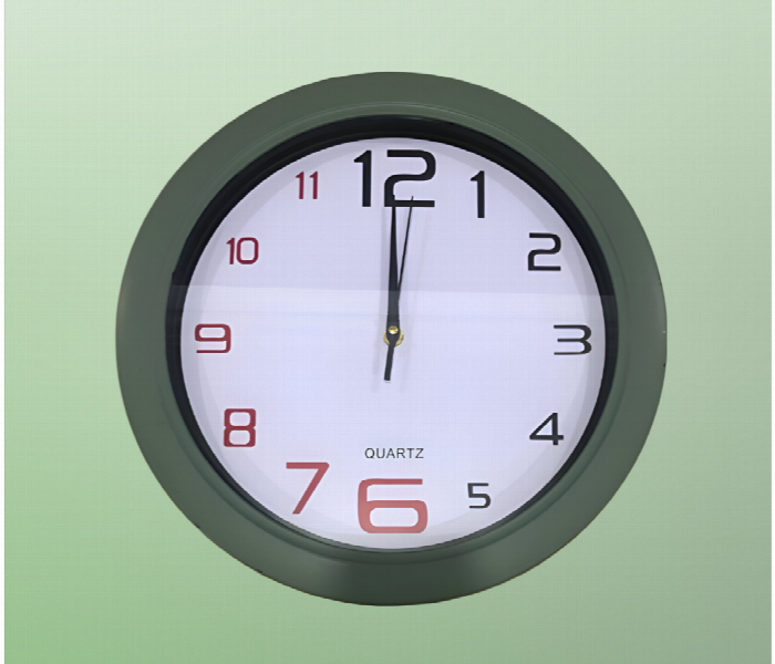 Quartz Wall Clock Green Home Decor Clock - Zoom Image 2