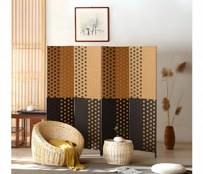 Galaxy Design 4 Panel Room Divider Foldable Privacy Screen Partition - Zoom Image 1