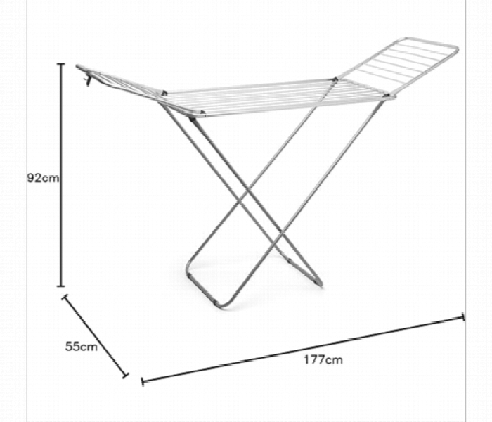 Xpo Compact Chrome Foldable Laundry Stand - Zoom Image 4