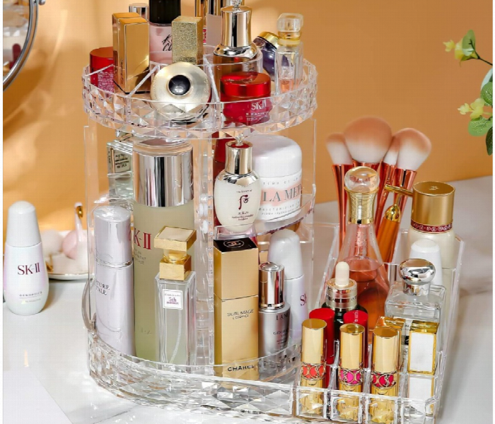 2 In 1 Rotating Cosmetic Storage Box - Zoom Image 1
