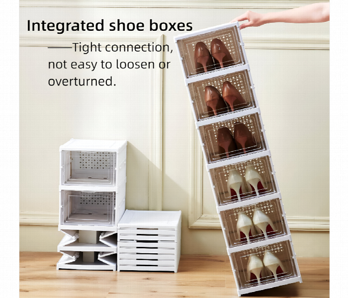 6 Layer Telescopic Folding Shoe Rack - Zoom Image 2