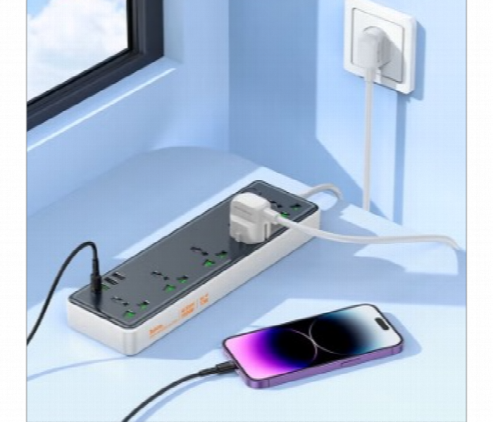 Hoco Ac13B Multifunction Safety Socket - Zoom Image 2