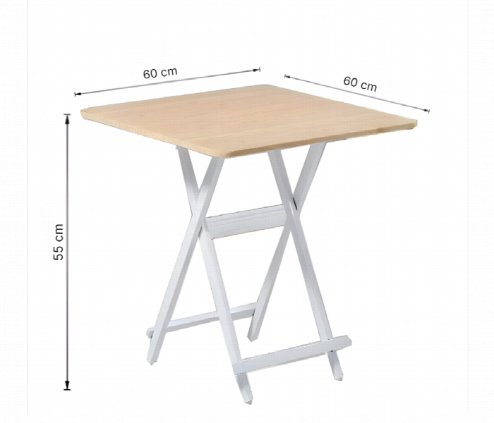 Multifunctional Folding Table Small Portable Wooden Square Table - Zoom Image 3