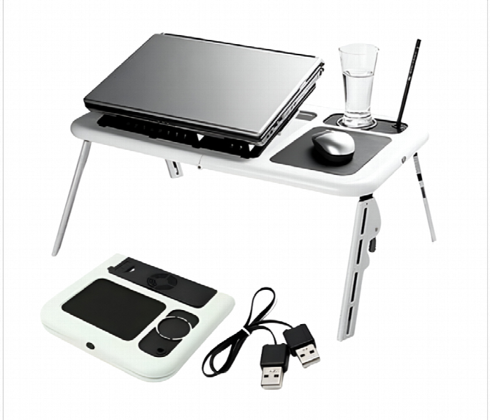 Foldable Laptop E Table Portable Adjustable Laptop Stand - Zoom Image 1